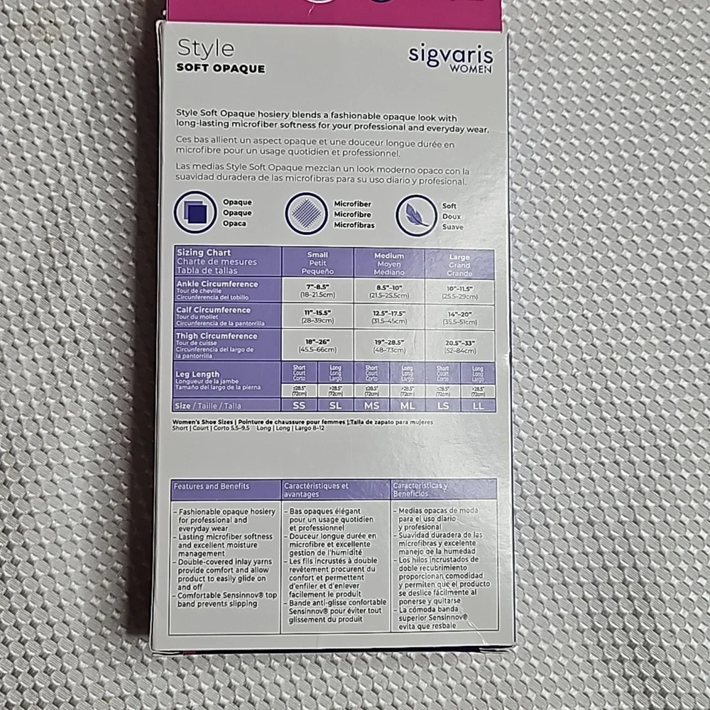 SIGVARIS 842N STYLE WOMEN SOFT OPAQUE CLOSED TOE THIGH HIGHS 20-30 MMHG
